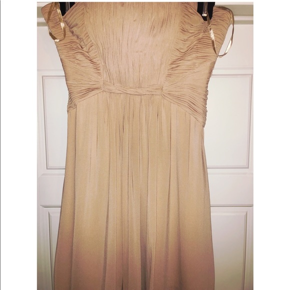BCBG MaxAzria nude strapless dress. Size 4 - Picture 2 of 5
